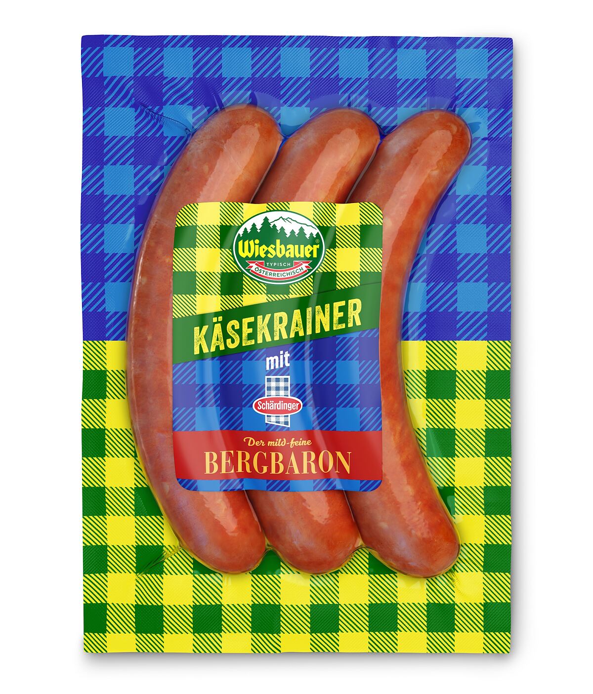 Wiesbauer Käsekrainer mit Schärdinger Bergbaron